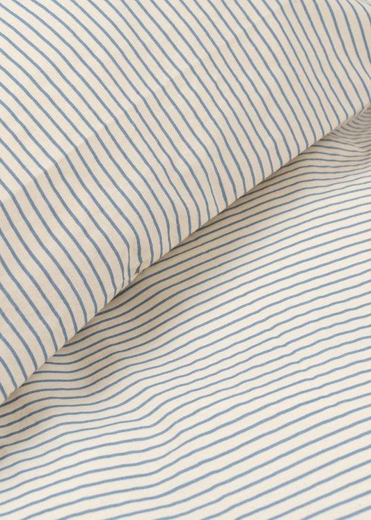 Strandshavet Junior Bedding GOTS, stripe bluie