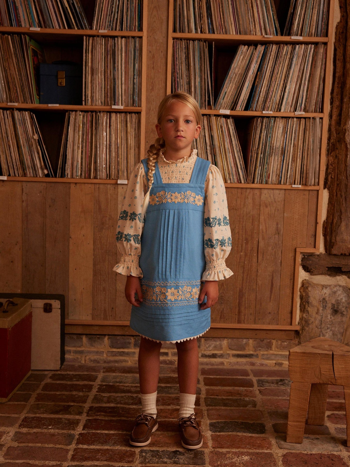 Vittoria Apron Shift, Nordic Blue