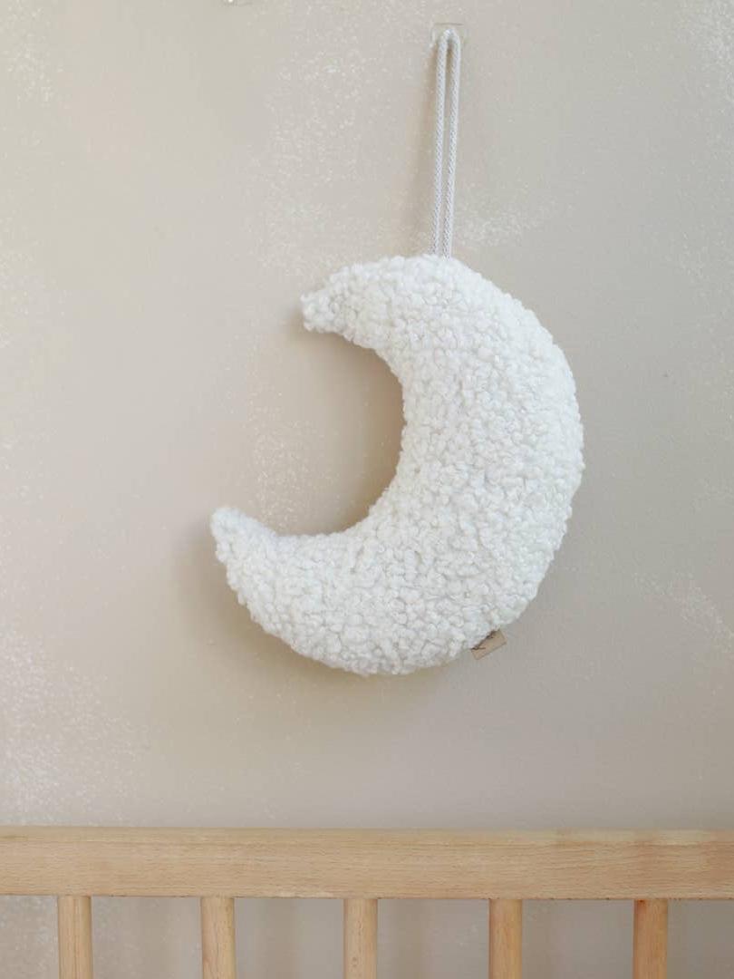 Wall Decoration, Teddy Moon, Cream