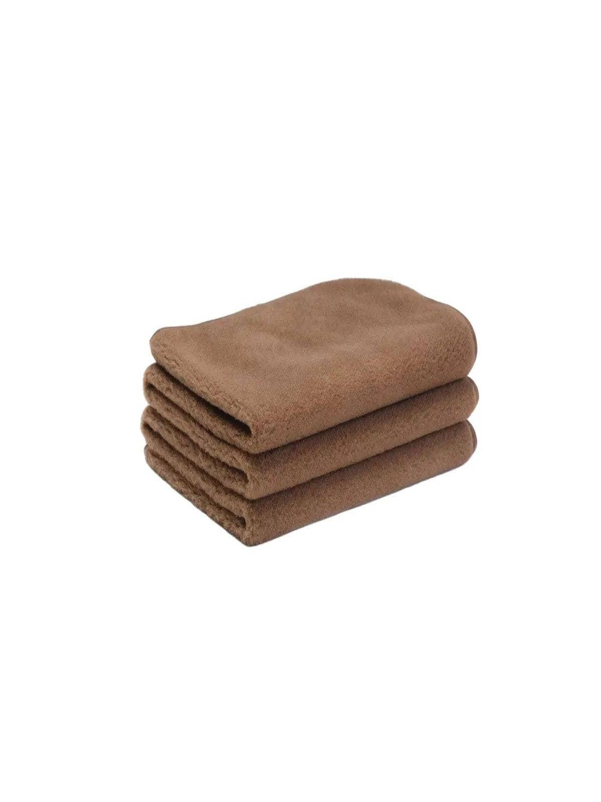 Wool Crib Blanket, Camel & Merino Wool, 60×120 cm – Brown