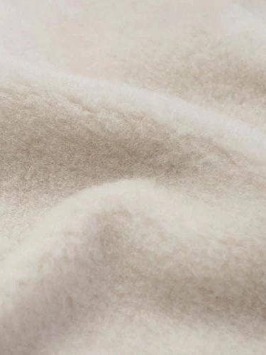 Wool Crib Blanket, Camel & Merino Wool, 60×120 cm – Creme