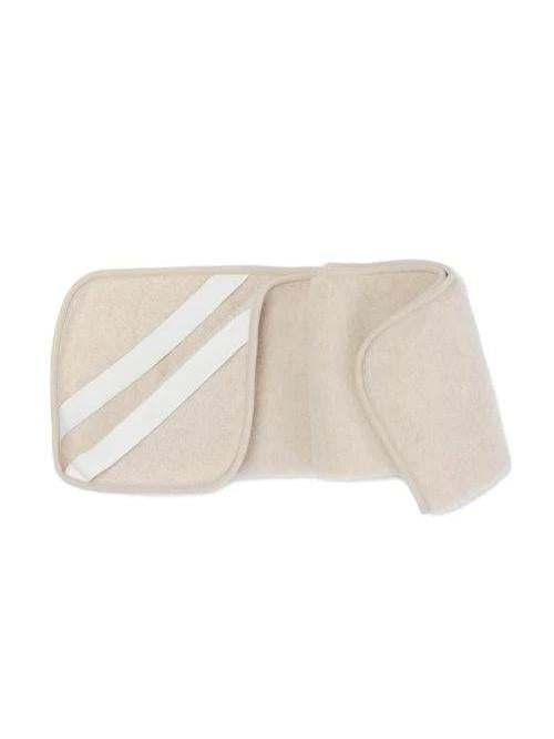 Wool Crib Blanket, Camel & Merino Wool, 60×120 cm – Creme