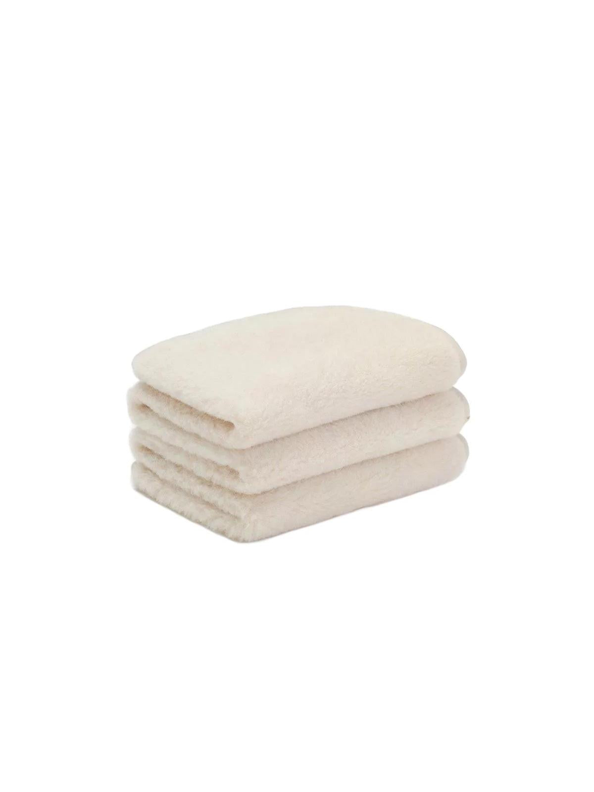 Wool Crib Blanket, Camel & Merino Wool, 60×120 cm – Creme