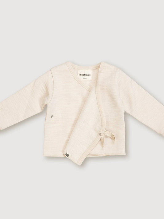 Wool Fleece Cardigan - Oat