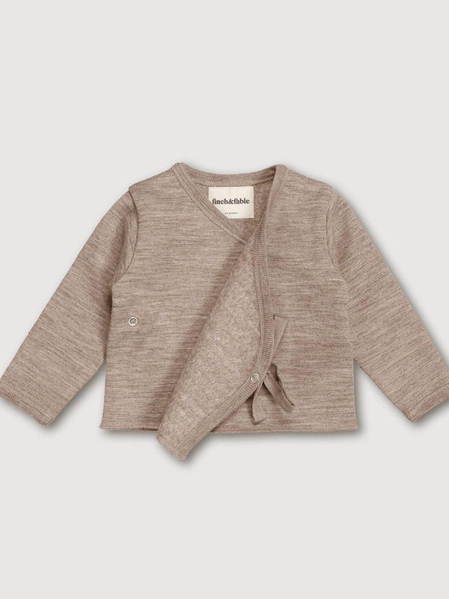 Wool Fleece Cardigan - Sand