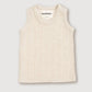 Wool Rib Singlet - Oat