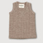 Wool Rib Singlet - Sand