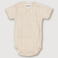 Wool Rib S/S Bodysuit - Oat