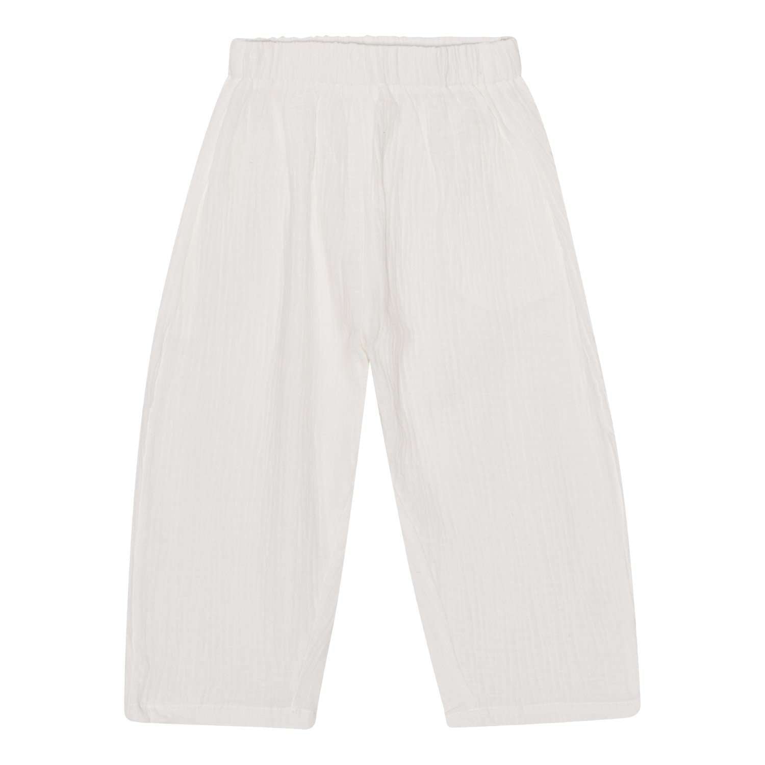 Fernet Pants, White, Bonet Et Bonet, Handmade & Organic