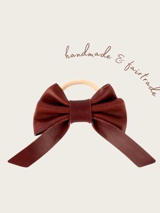 Cinty Hair Tie Bow, Bordeaux