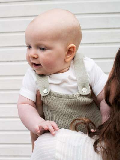 Baby Knit Texture Suit, Green Tea, Serendipity