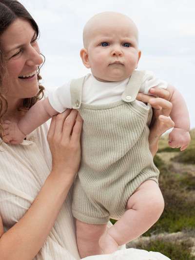 Baby Knit Texture Suit, Green Tea, Serendipity