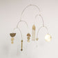 #4 Kinetic Brass Mobile, Small Wave Art