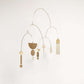 #4 Kinetic Brass Mobile, Small Wave Art