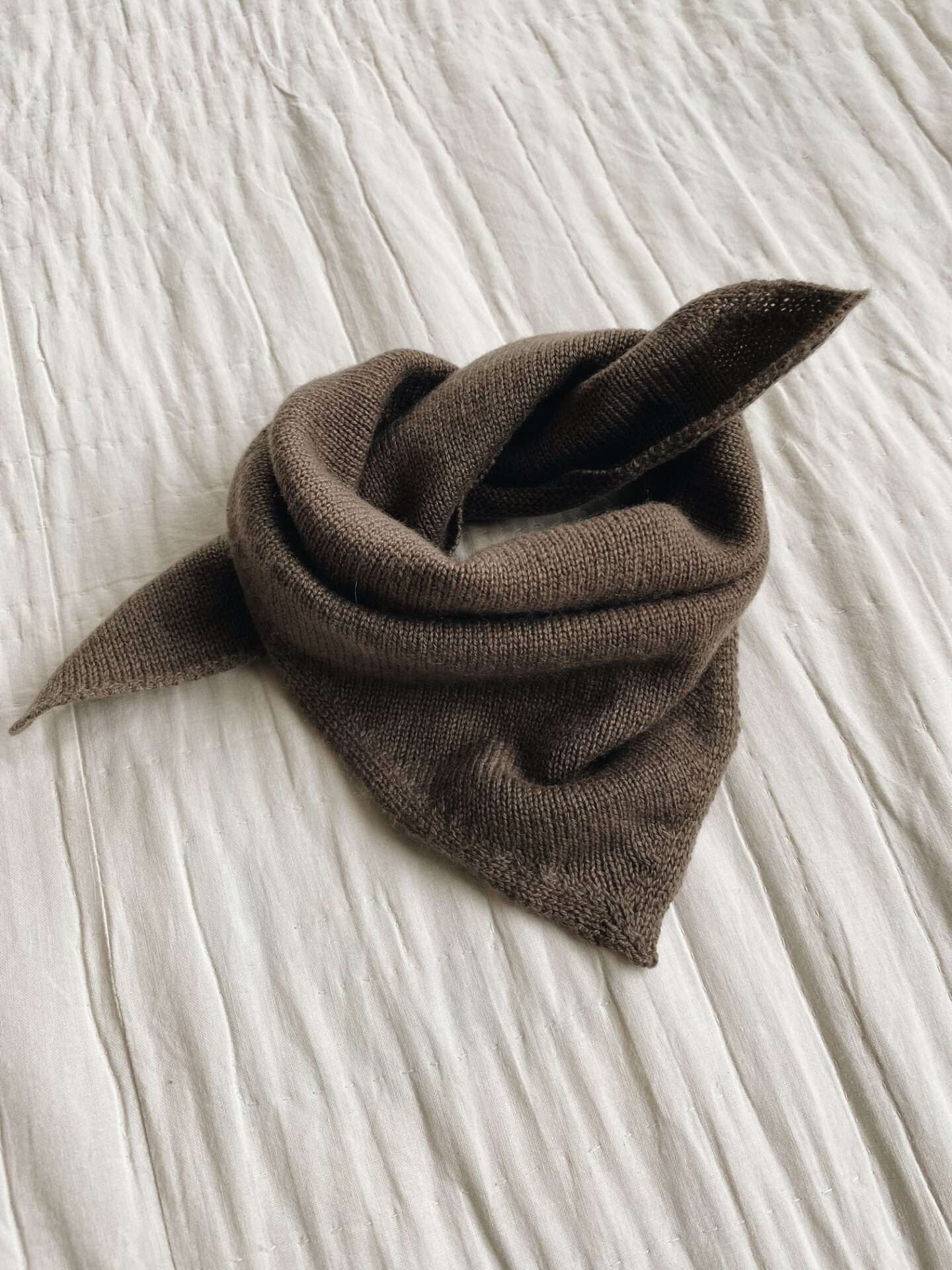 Lalaby, Atlas Cashmere Scarf, Brown, Organic