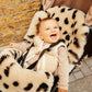 Puffmuff, Leopard, Binibamba, 100% Merino Sheepskin