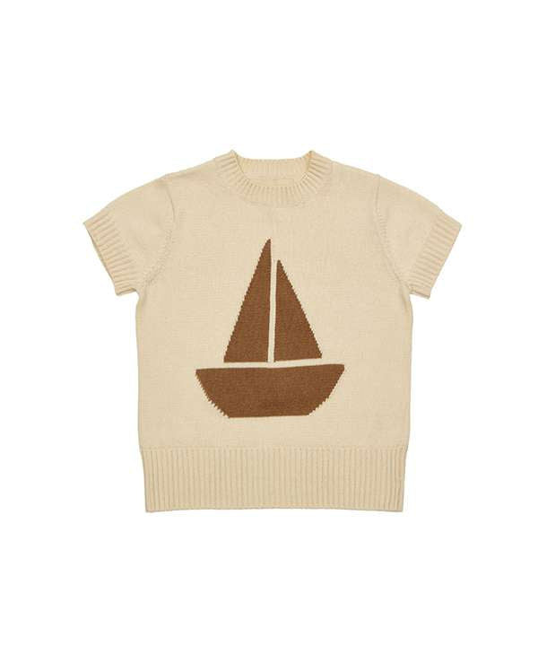 As We Grow, Boat Sweater, Cream Oak