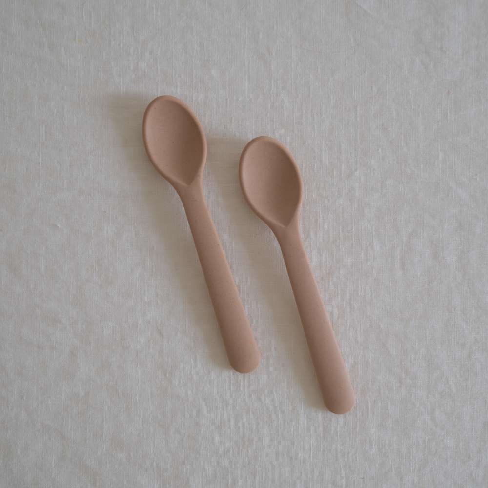 Toddler Spoon 2-Pack, Rye, Cink