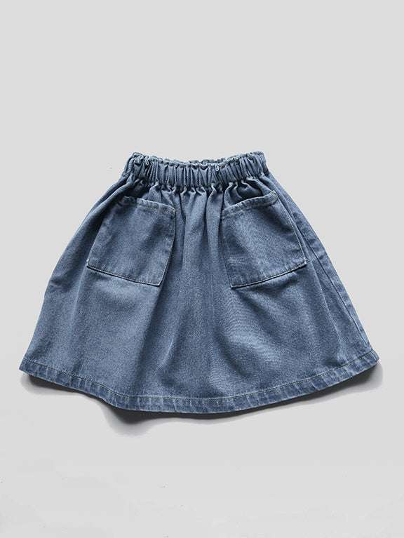 The Simple Folk, The Simple Folk,  The Denim Skirt, Light Denim, Organic & Gots