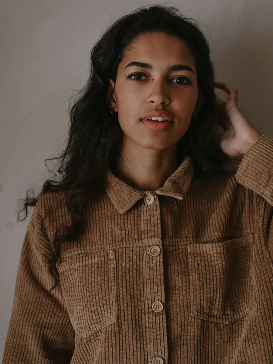 The Simple Folk, The Simple Folk, The Cord Overshirt, Camel, Women, Organic