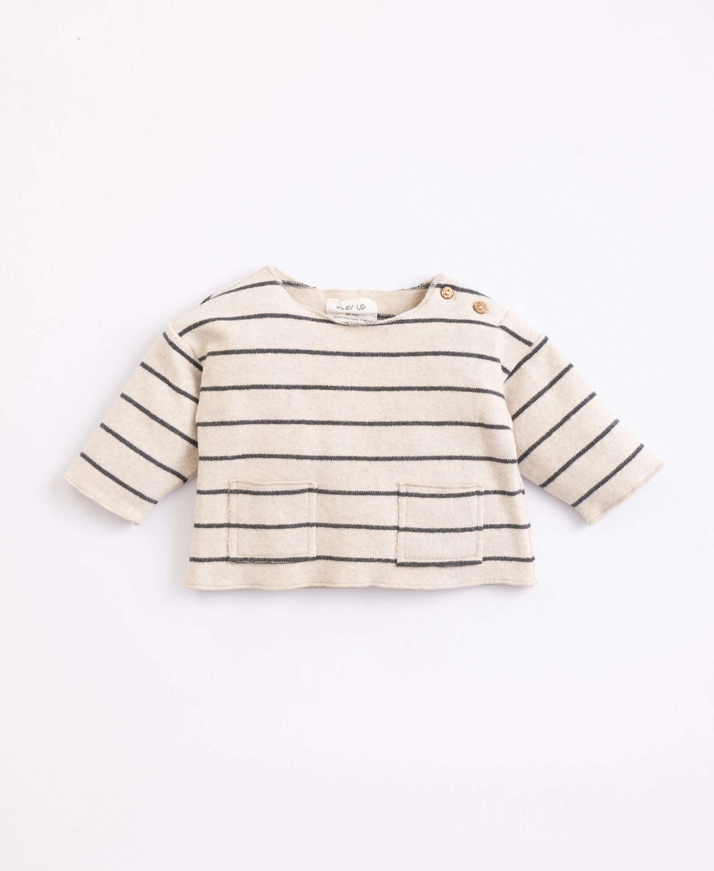 Striped Jersey With Two Pockets, Play Up, Organic