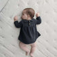 Knit Baby Dress, Dark Grey, My Little Cozmo, Organic, Recycled & Oekotex