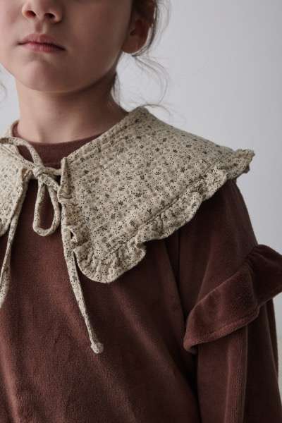 Organic Gauze Collar, Stone, My Little Cozmo