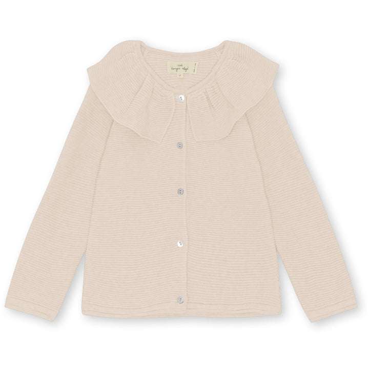 Konges Sløjd, Iris Knit Collar Cardigan, Summer Sand100% Organic Cotton