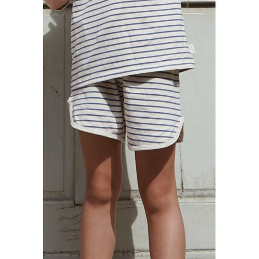 Konges Sløjd, Lin Classic Shorts, Indigo Stripesorganic & Gots