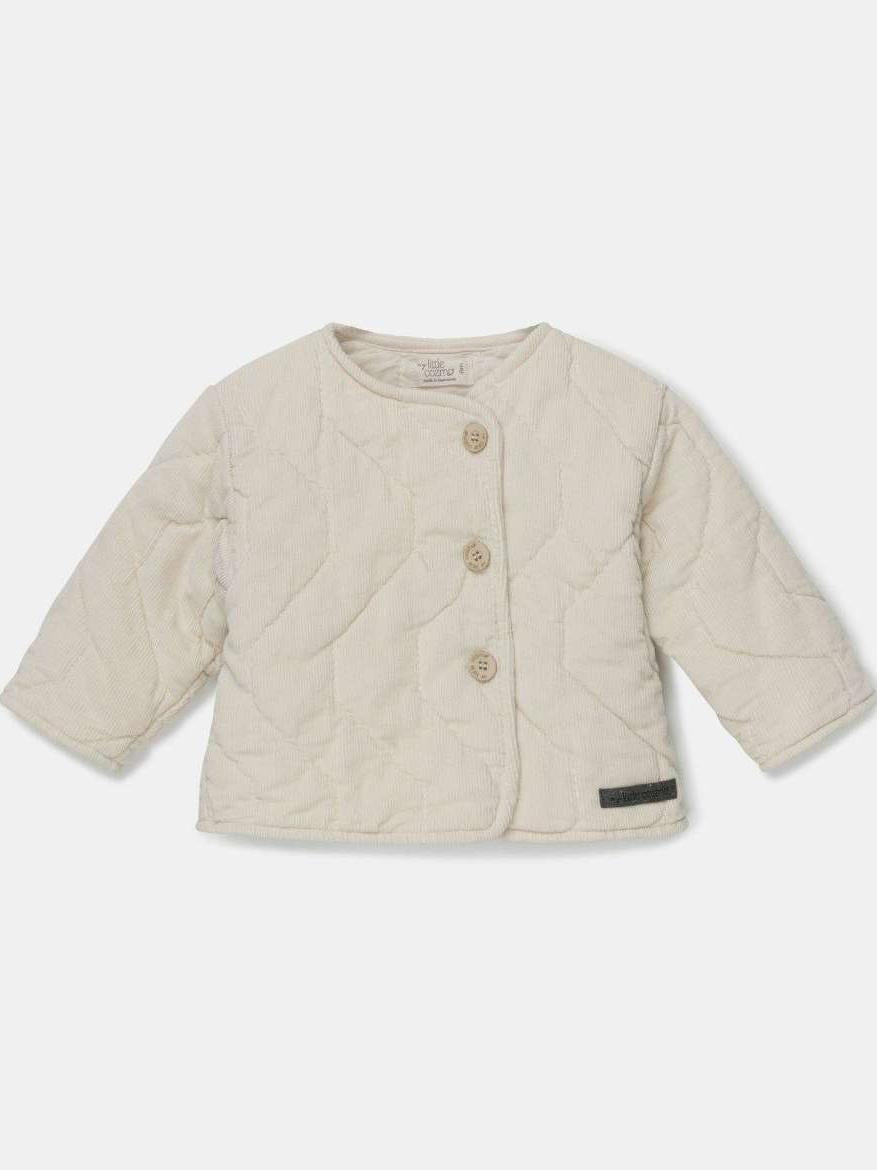 Corduroy Baby Jacket, Lonan, Stone