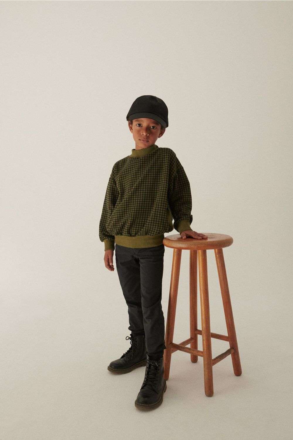 Skinny Fit Kids Twill Pants, Dark Grey, My Little Cozmo, Organic, Recycled & Oekotex