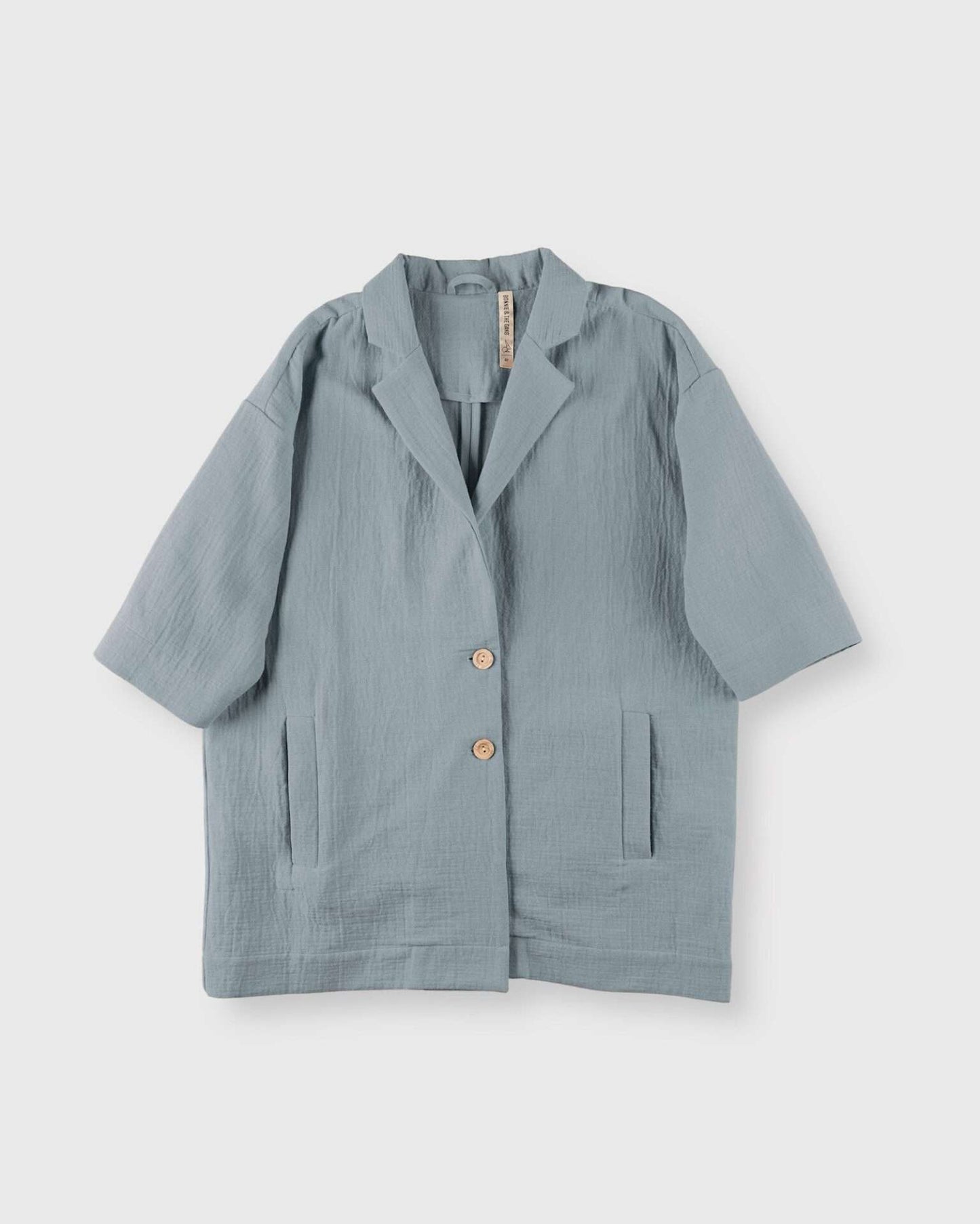 Edgar Coat Jacket, Smokeblue, Bonnie & The Gang, Organic