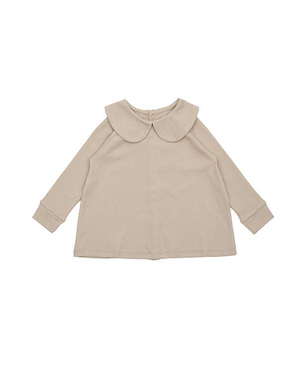 As We Grow, Pima Peter Pan Top, Beige