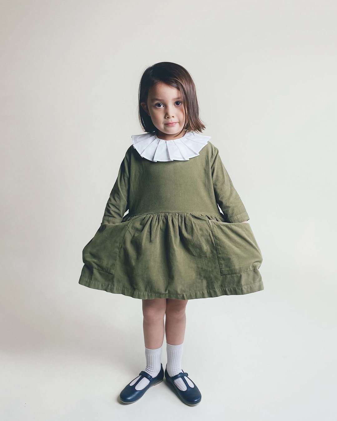 Pocket Dress Corduroy, Green