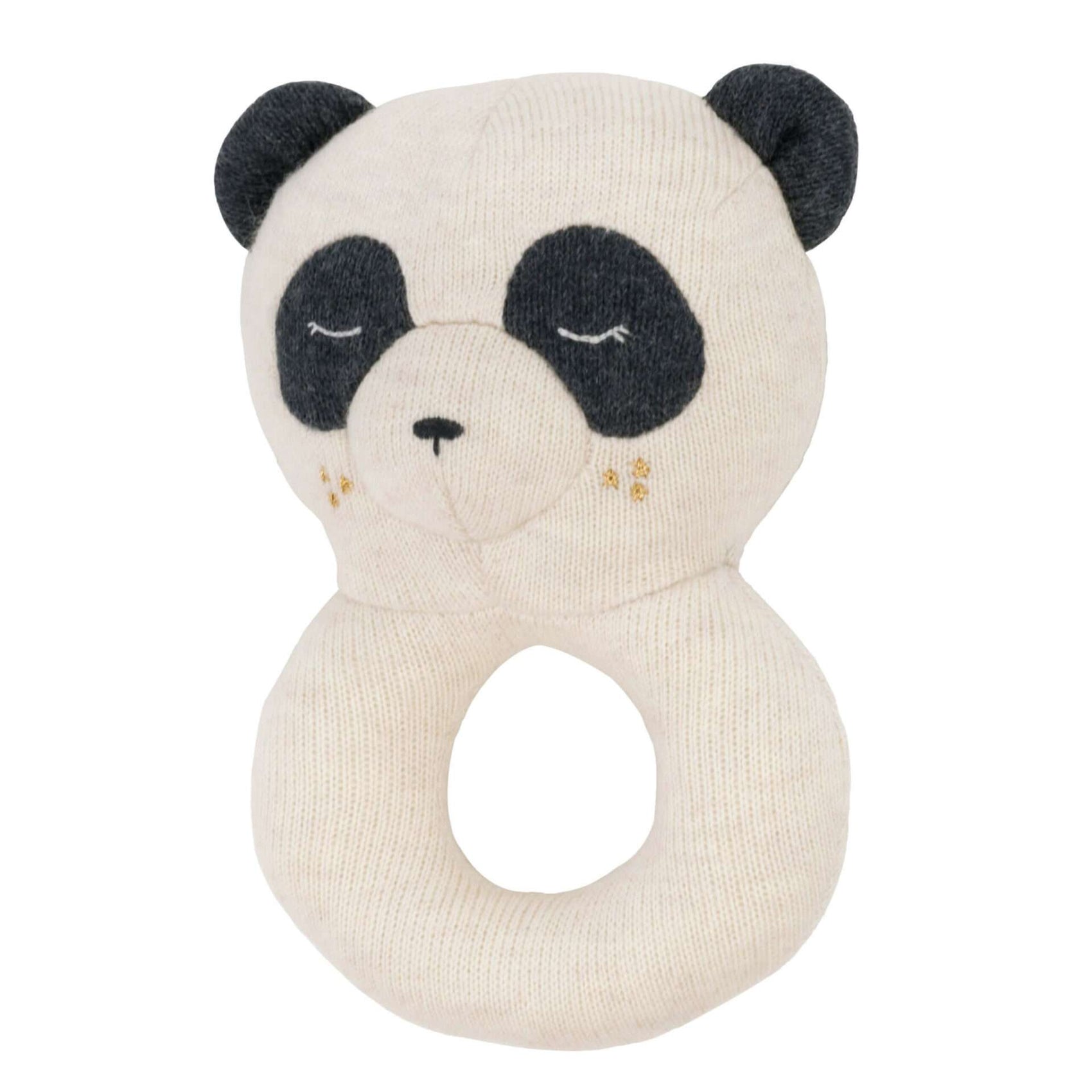 Baby Bello, Polly The Panda, Rattle, 100% Organic Cotton