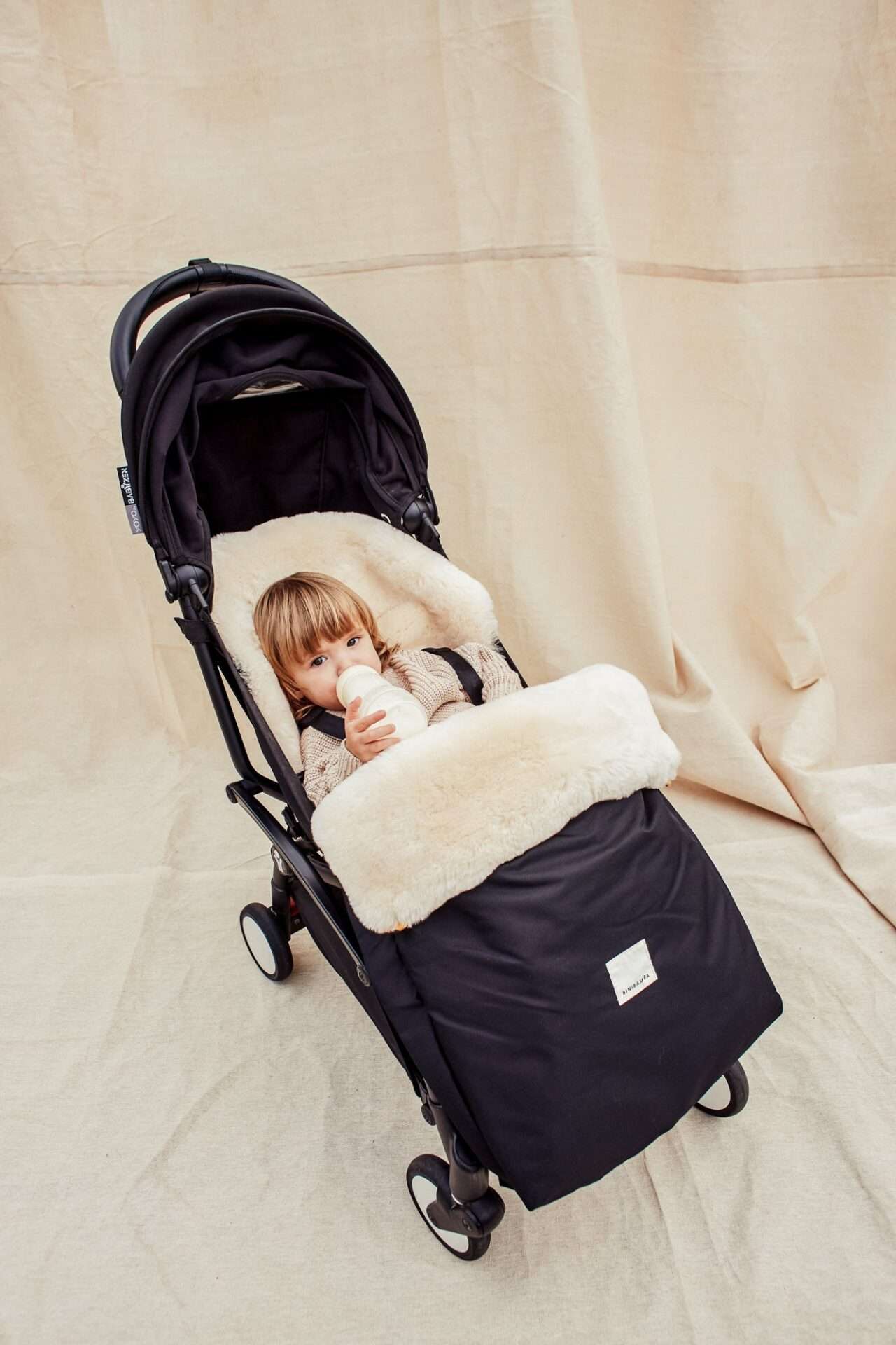 Puffmuff, Milk, Binibamba, 100% Merino Sheepskin – Shopbearly