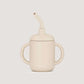Silicone Sippy Cup, Oyster Beige, Bobbi Balloon