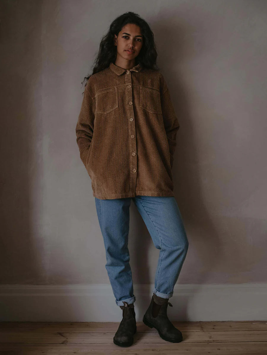 The Simple Folk, The Simple Folk, The Cord Overshirt, Camel, Women, Organic