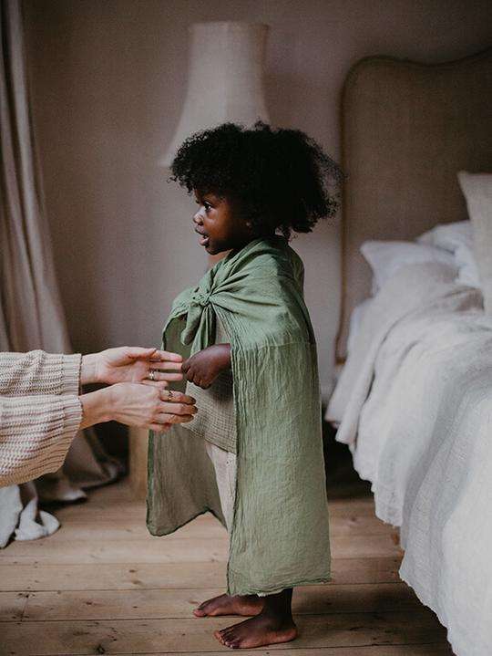 The Simple Folk, The Simple Folk, The Play Silk, Moss Green, 100% Silk