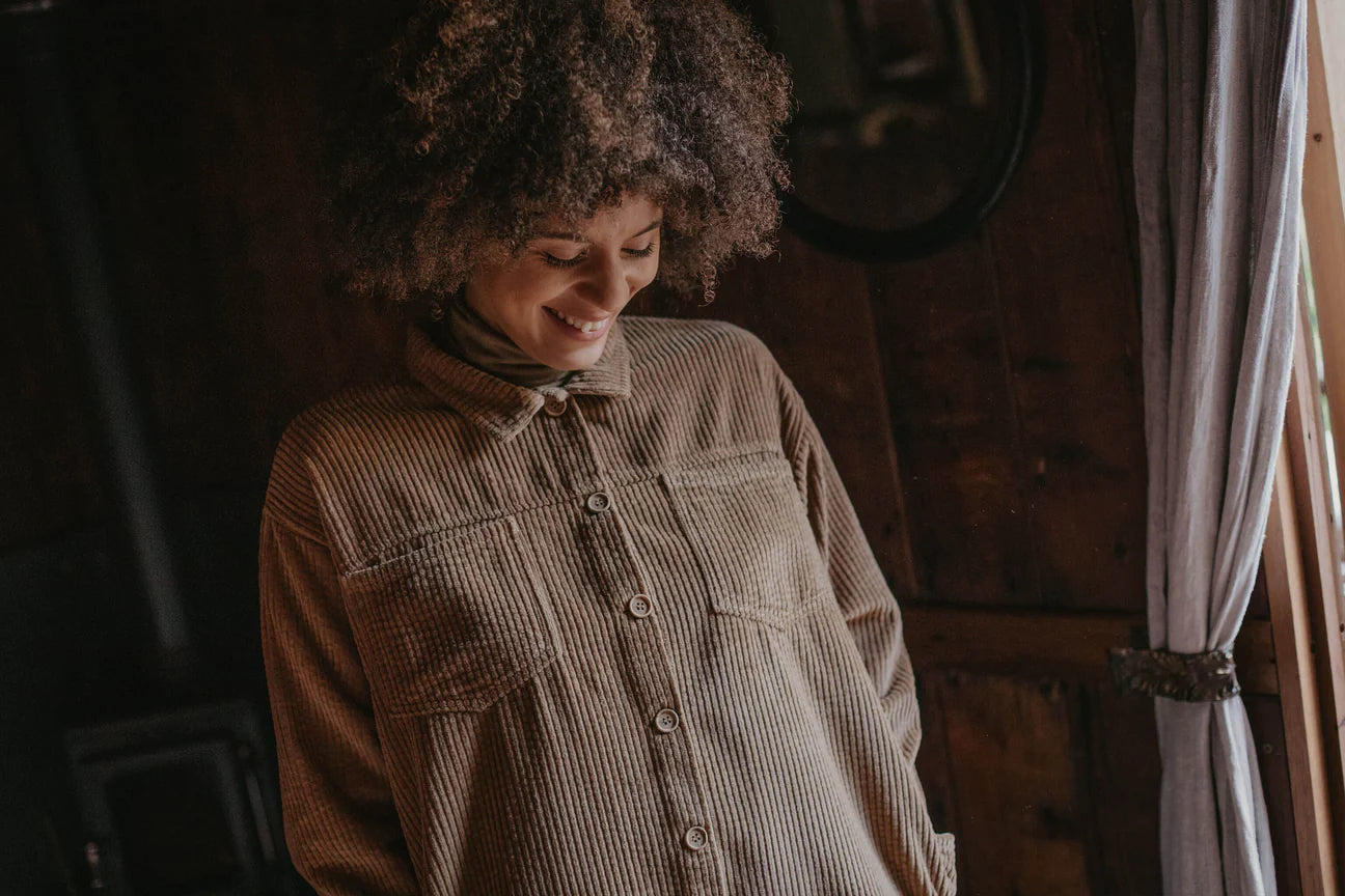 The Simple Folk, The Simple Folk, The Cord Overshirt, Camel, Women, Organic