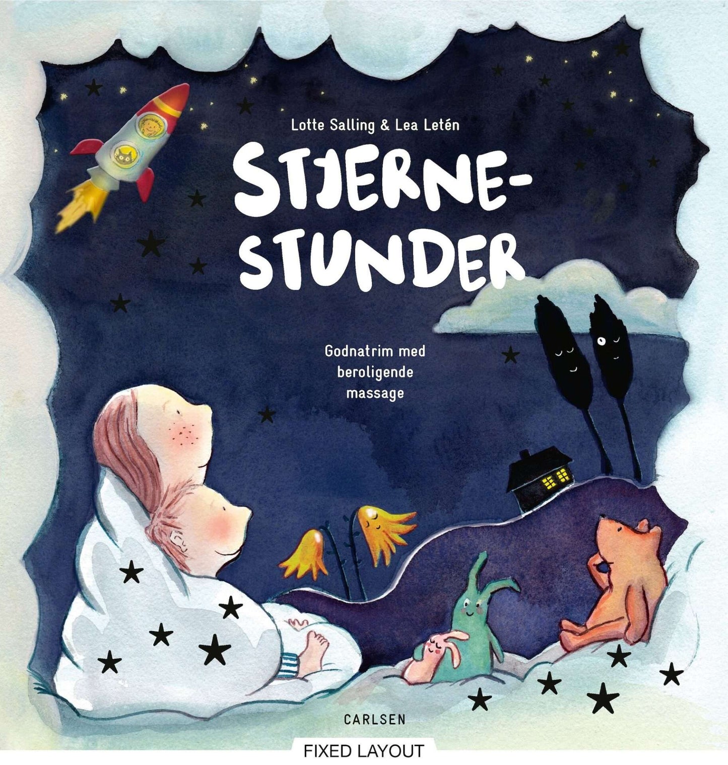 Stjernestunder, book with night rhymes, Lotte Salling, FSC