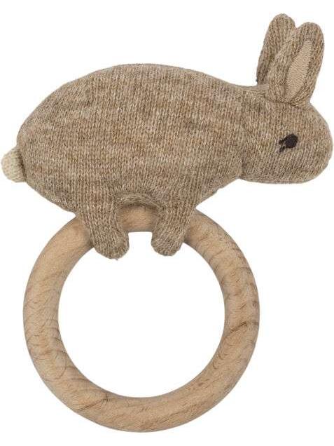 Activity Ring, Rattle, Knit Bunny