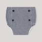 Bloomers With Buttons, Navy & White