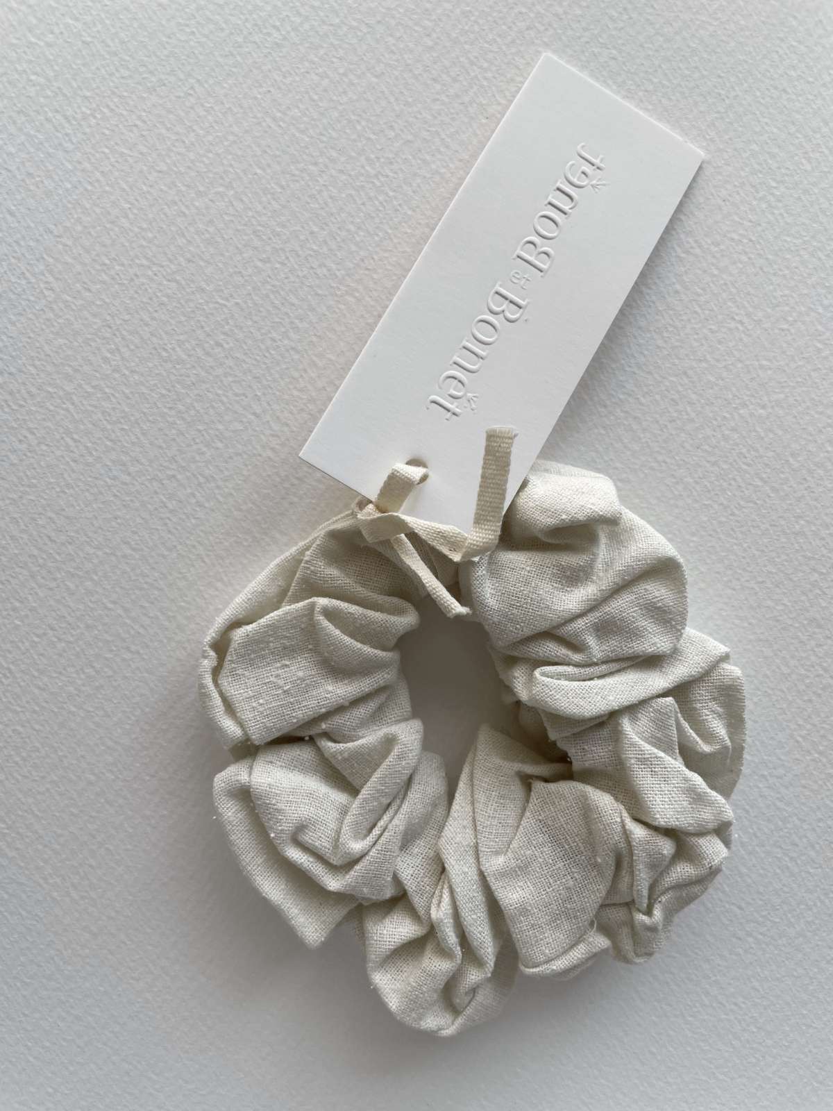 Raw Silk Hair Tie, Bonet Et Bonet, 100% Silk