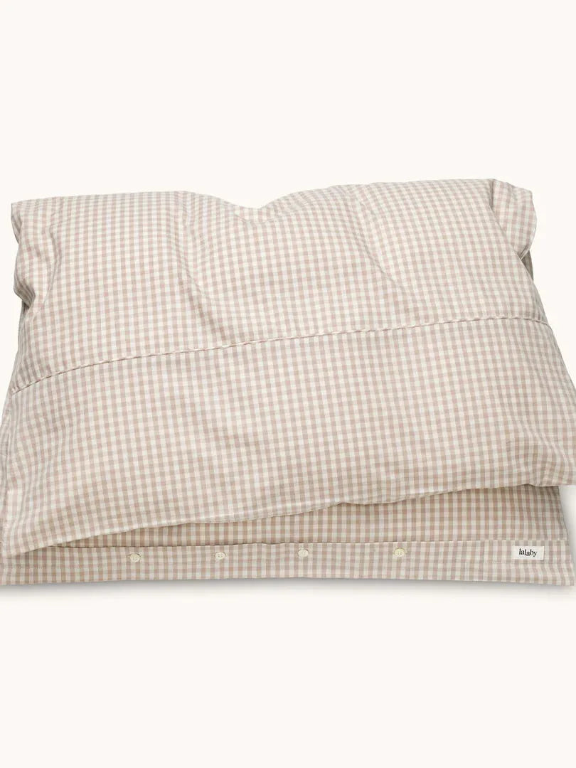 Classic Junior Bedding, Beige Gingham