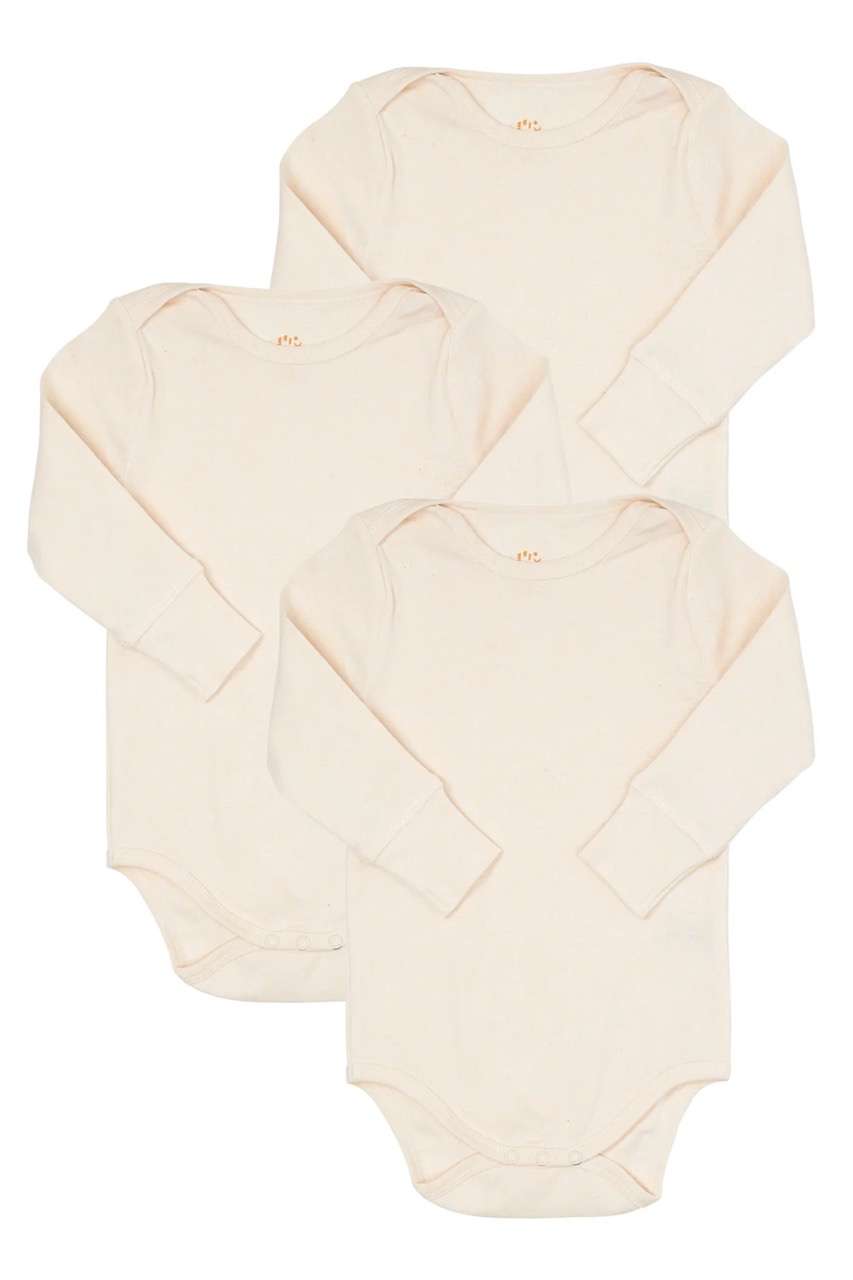 3-Pack Body, Creme Melange, Copenhagen Colors, 100% Organic Cotton