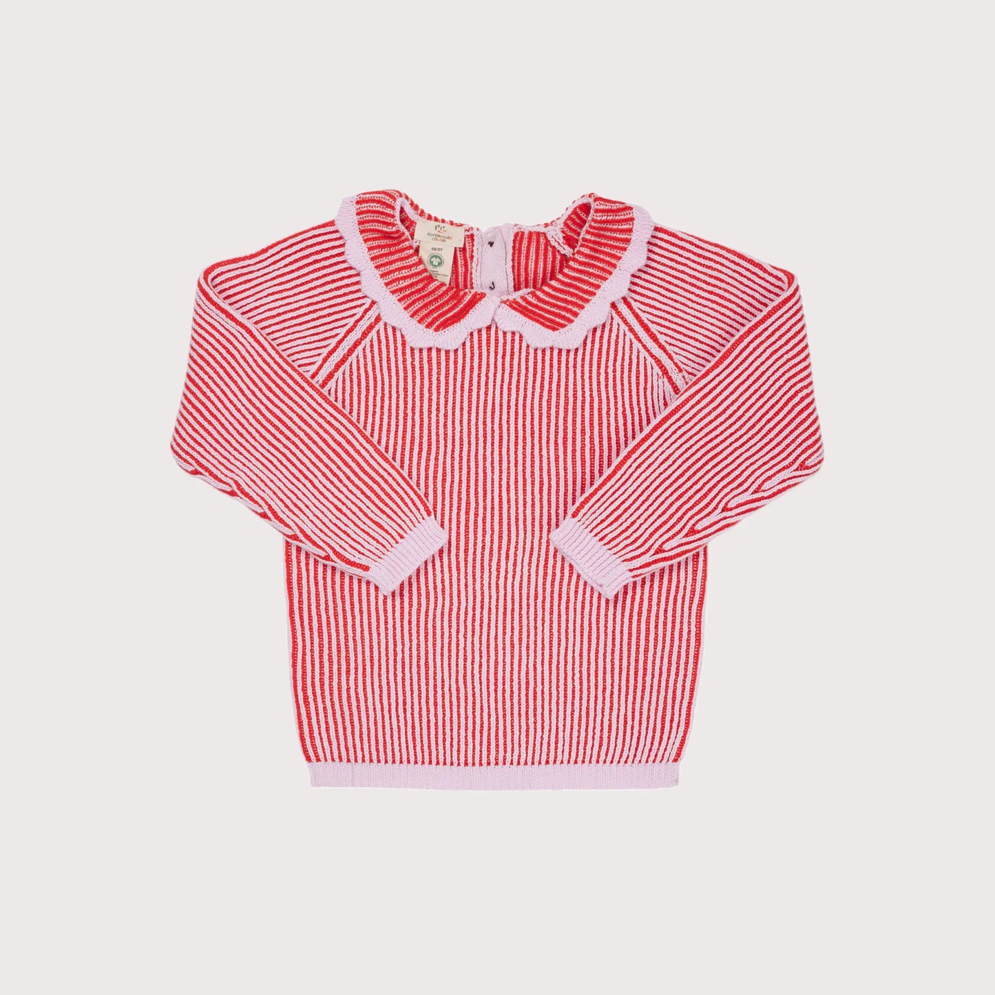 Brioche Blouse, Bubblegum Red Combi, Copenhagen Colors X Spetakel