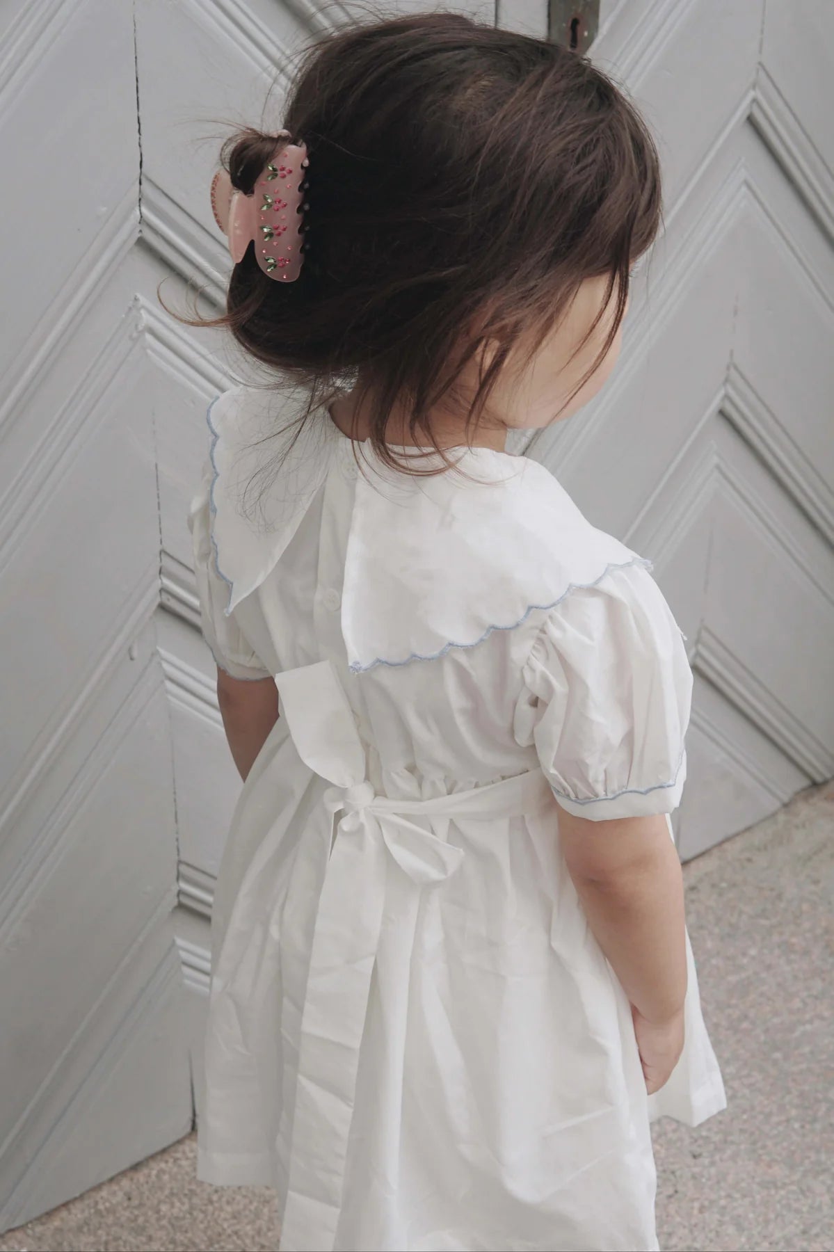 Cotton Smocked Dress With Bloomers