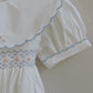 Cotton Smocked Dress With Bloomers