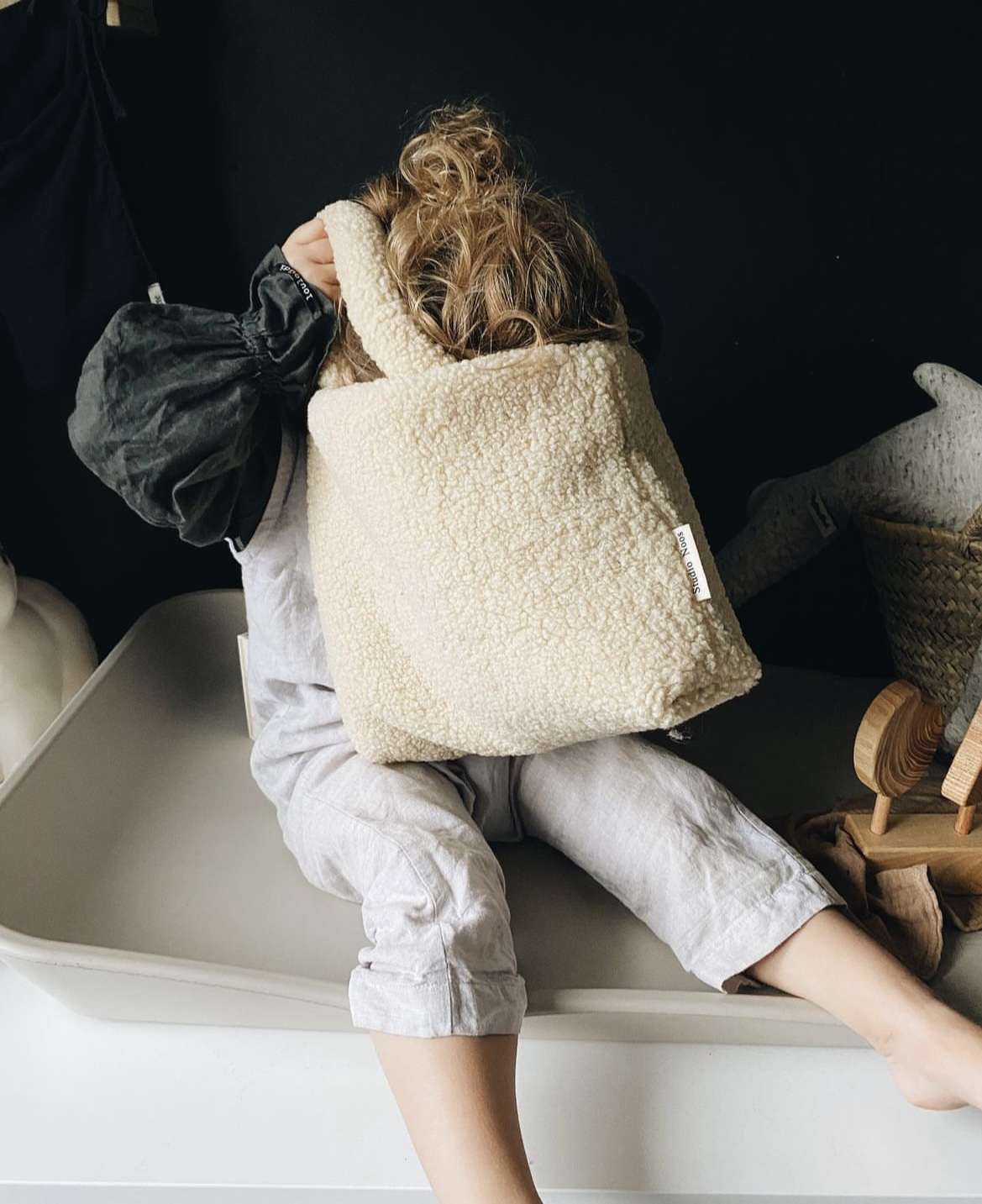 Ecru Teddy Handbag, Studio Noos & Oeko-Tex